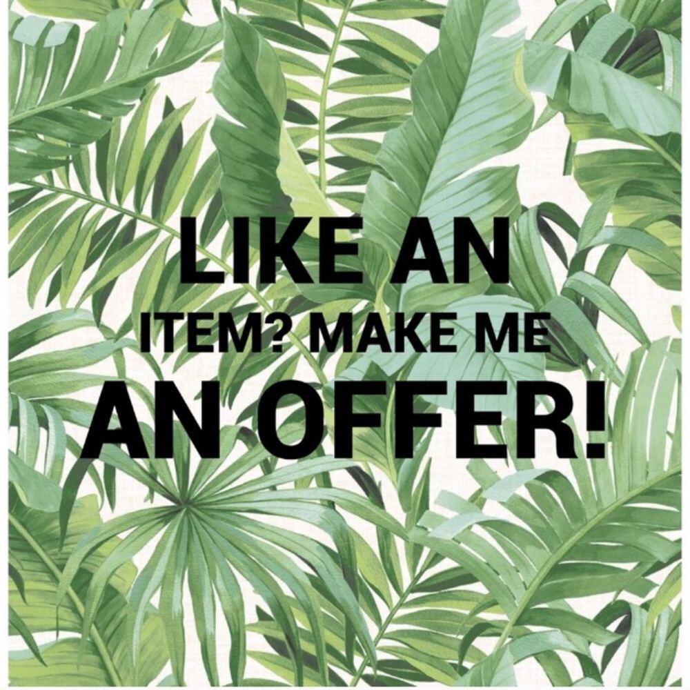 Like an item but not the price? Make me an offer!